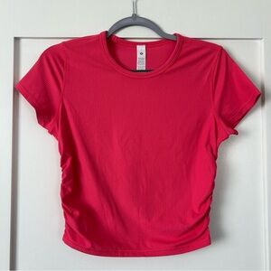 Lululemon All It Takes Ribbed Nulu T-Shirt Pink Size 8